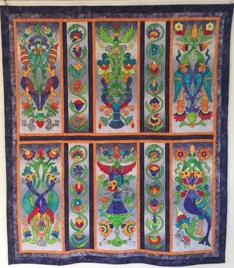 Armenian Birds by Suzanne Marshall, a Quilt Maker