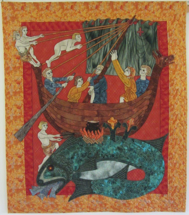 The Beastiary's Whale by Suzanne Marshall, a Quilt Maker