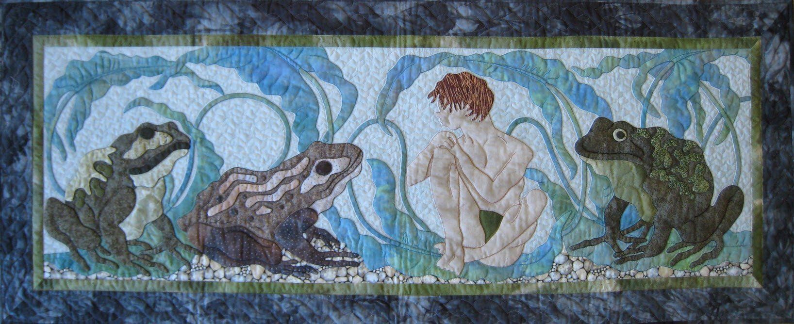Toad Boy Quilt by Suzanne Marshall, a Quilt Maker