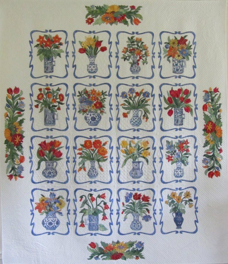 Vases Quilt by Suzanne Marshall, a Quilt Maker