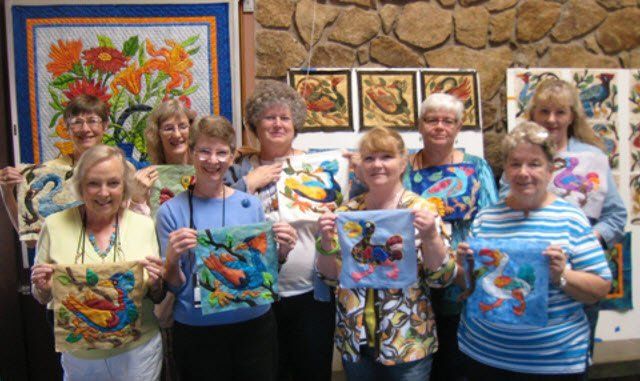 Wacky Bird Workshop by Suzanne Marshall, A Quilt Maker
