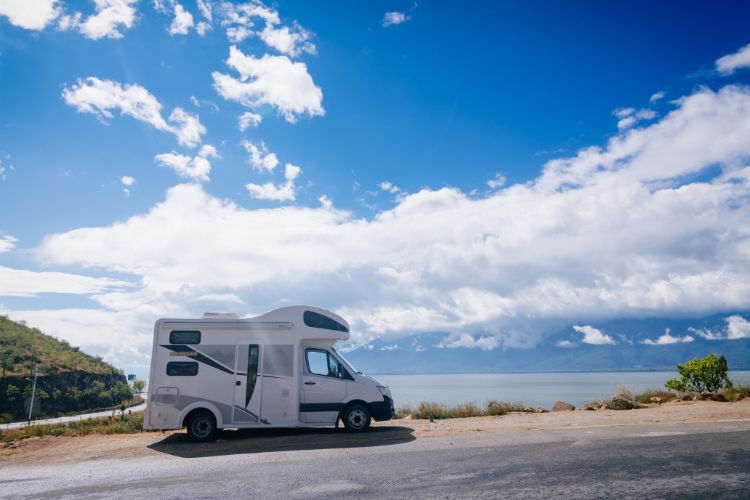 RV by the roadside