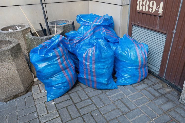 plastic garbage bags