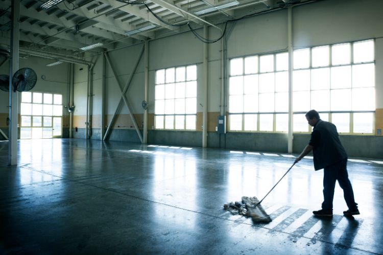 warehouse cleaning