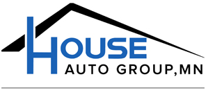 House Auto Group, MN logo with blue text and a black house outline.