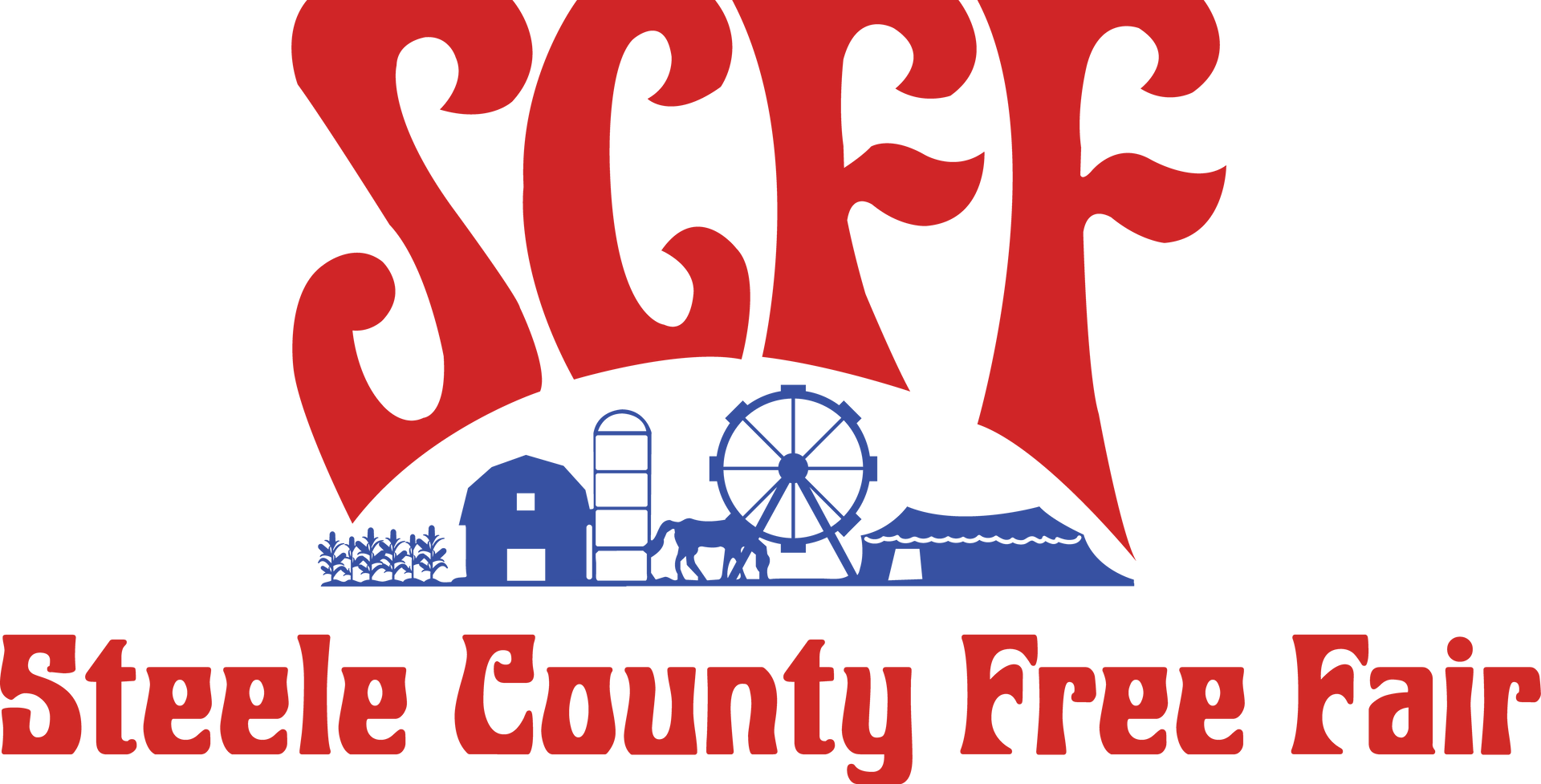 Steele County Free Fair logo with red text