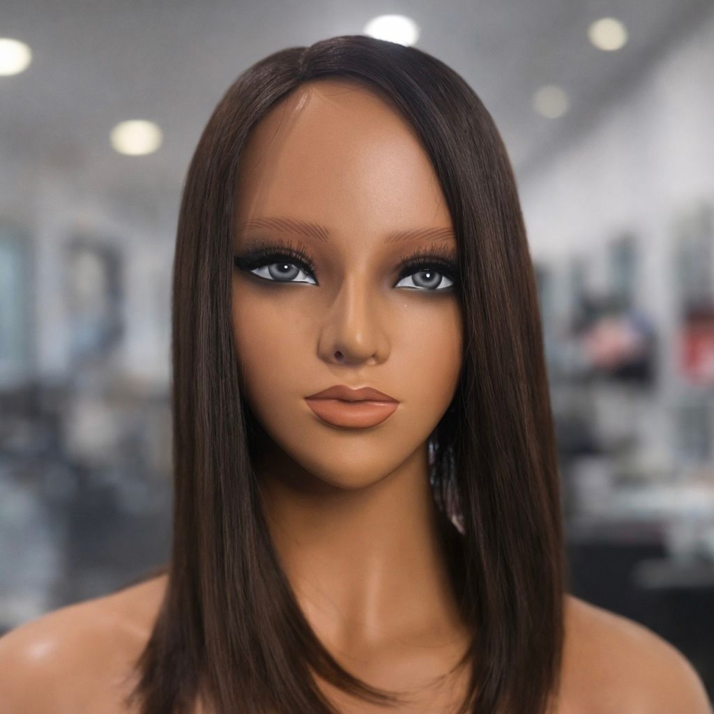 Hair Wig Dark Brown