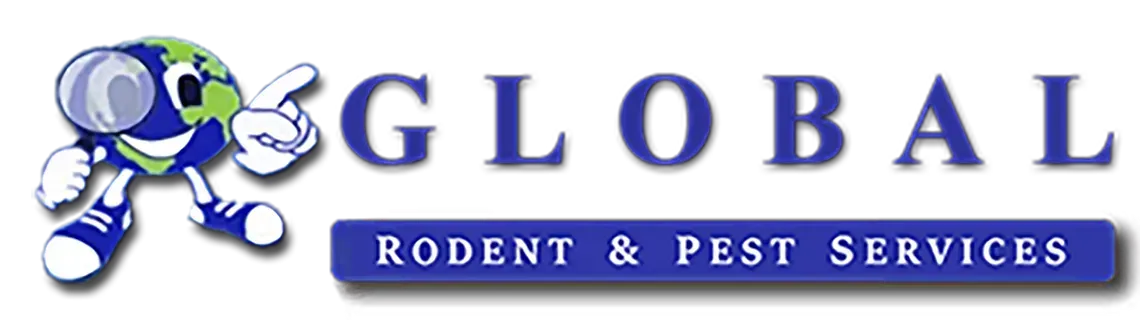 A logo for a company called global rodent and pest services