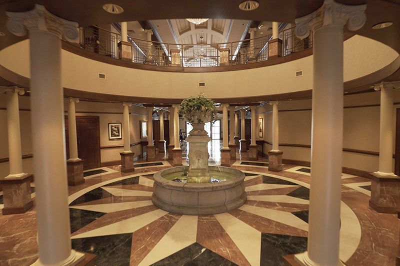 Several photos of inside the Rotunda at Community Life Center in Indianapolis, IN.