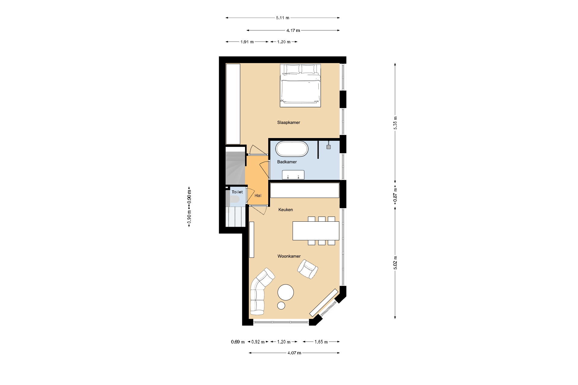 Askitect.nl floorplan example after