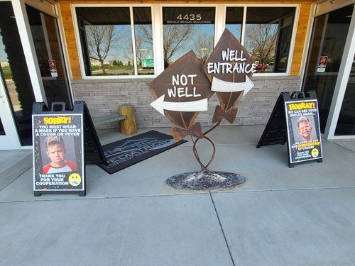 Exterior of a business with 