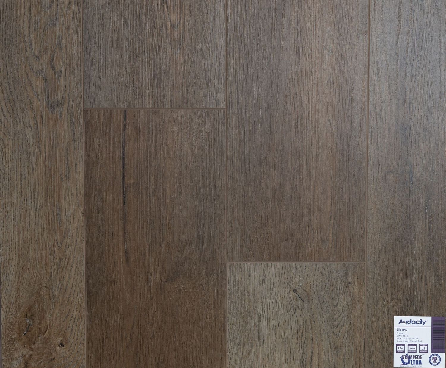 A close up of a piece of wood with a label on it