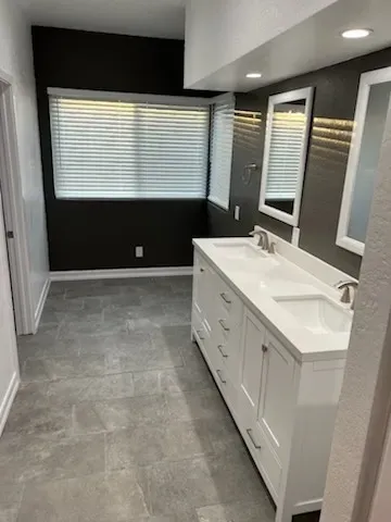 Vanity upgrade with contemporary style by Kearney Restorations