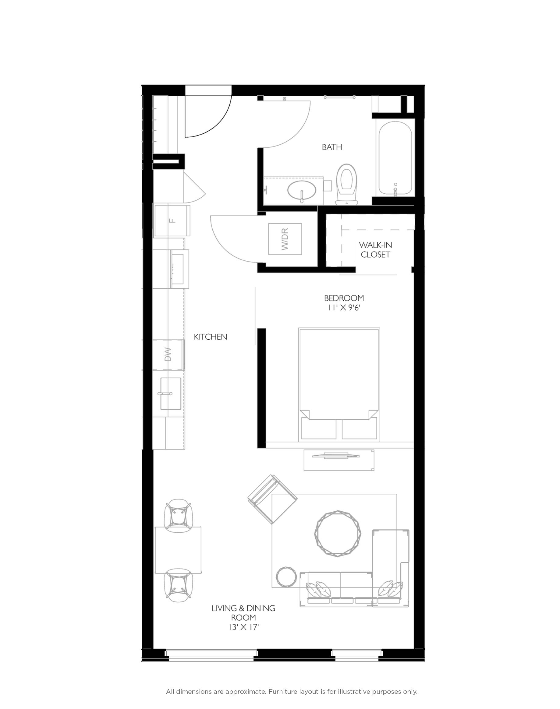 Nice apartment one bedroom Iowa