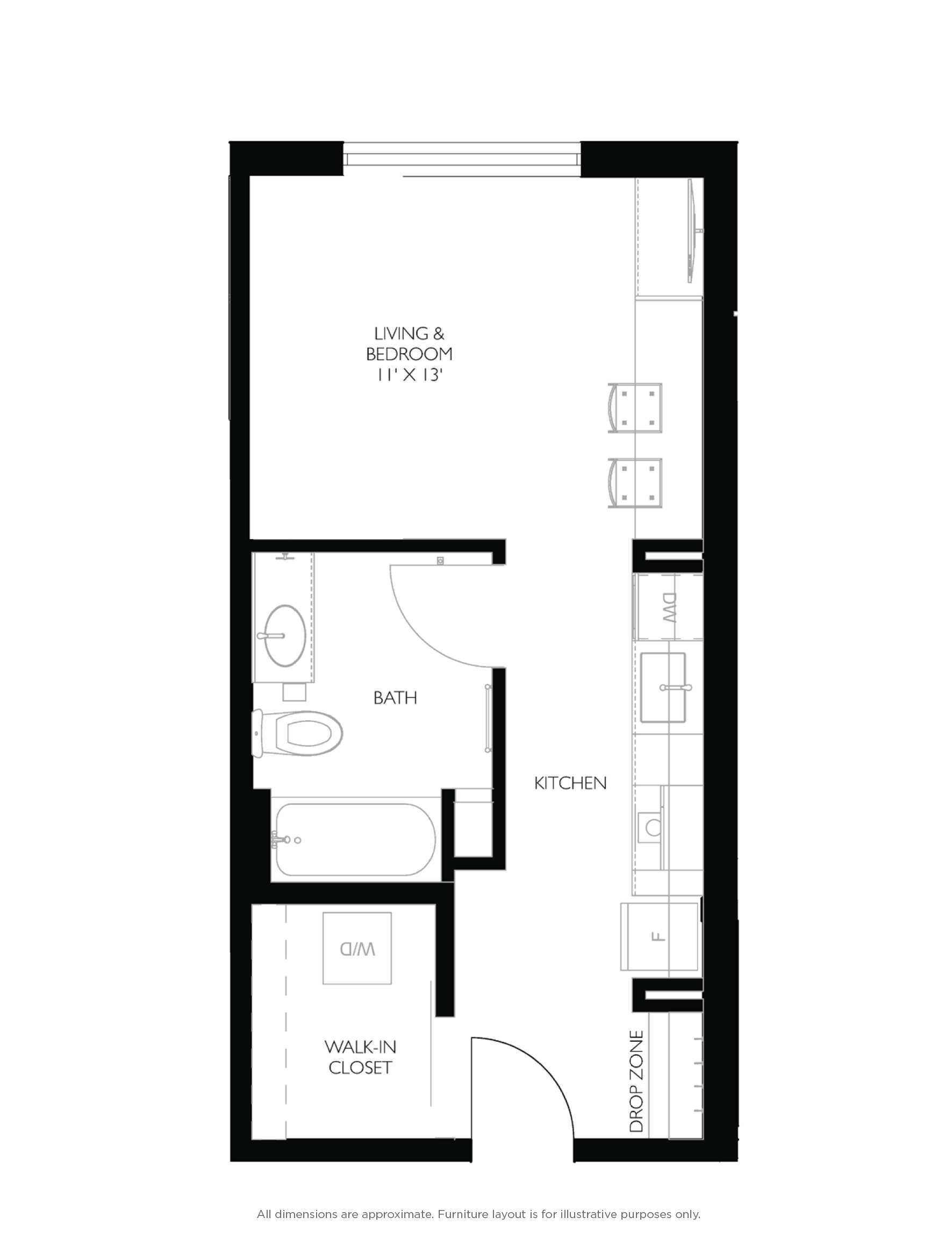 Modern stuido apartment Burlington