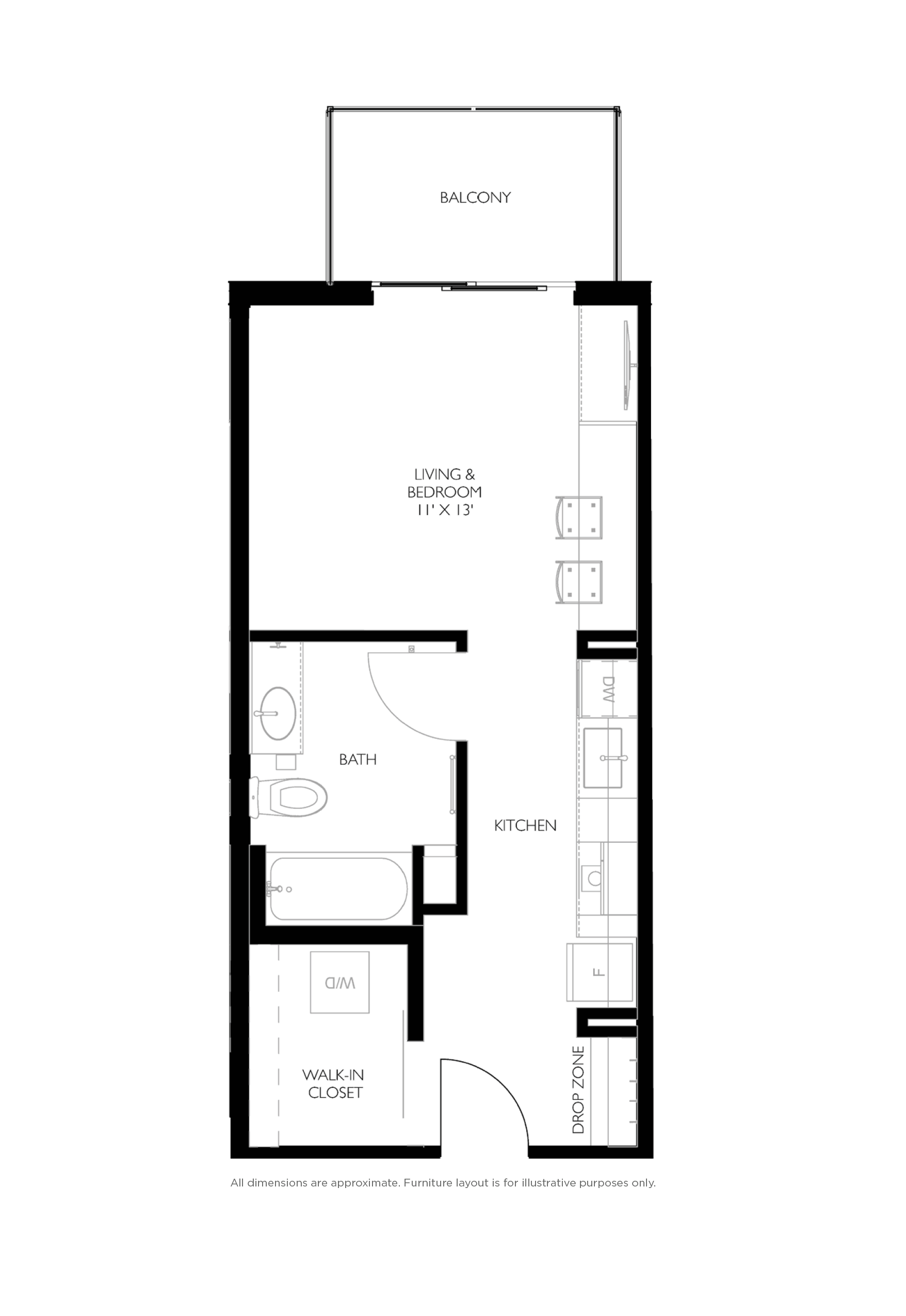 Modern stuido apartment Burlington