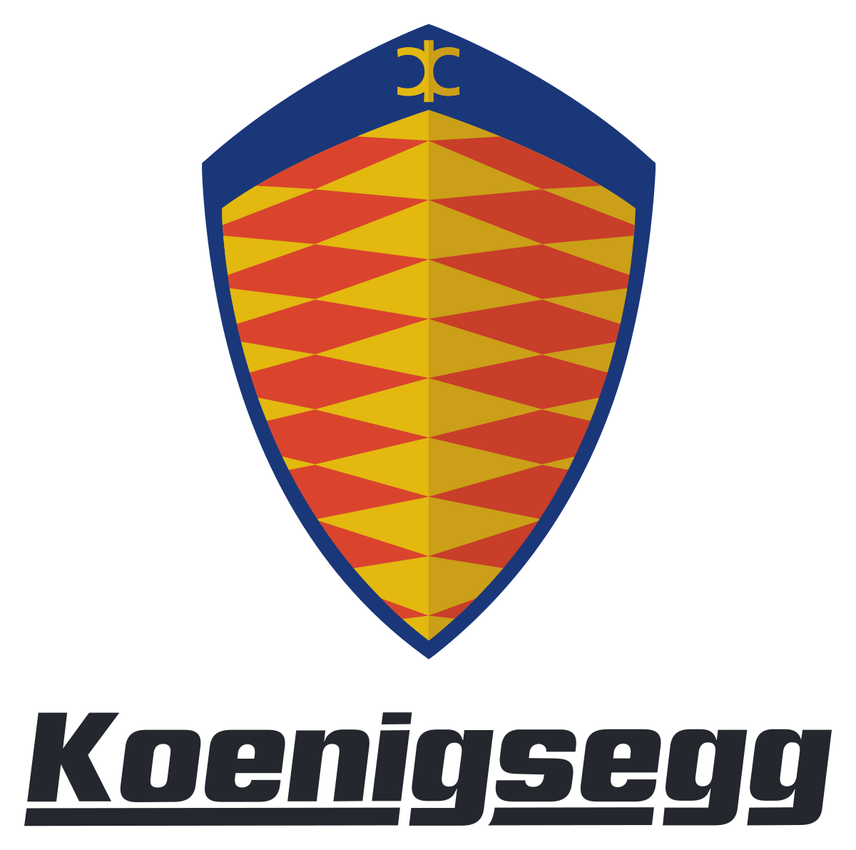 A logo for a company called koenigsegg