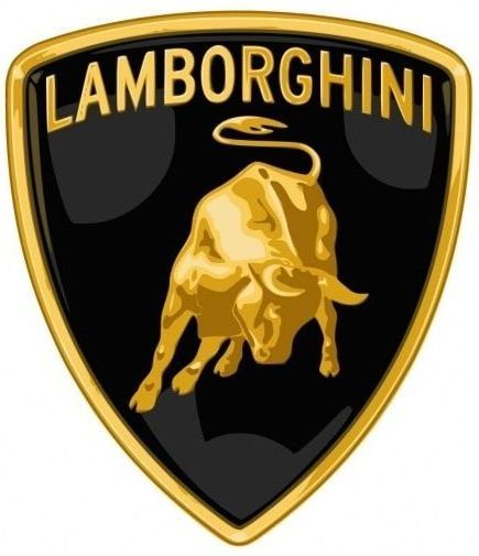 A lamborghini logo with a bull on it