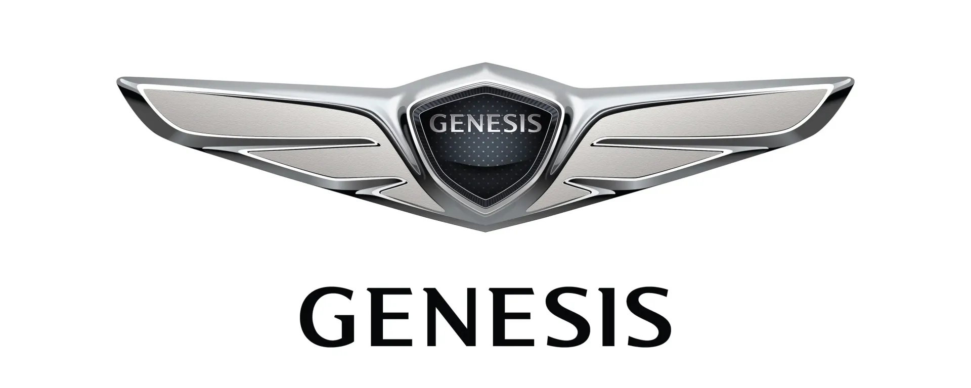 The genesis logo is on a white background.