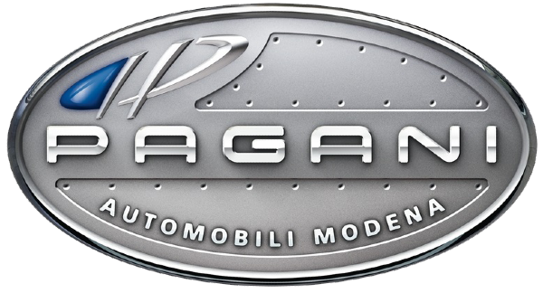 Pagani automobil modena logo on a white background