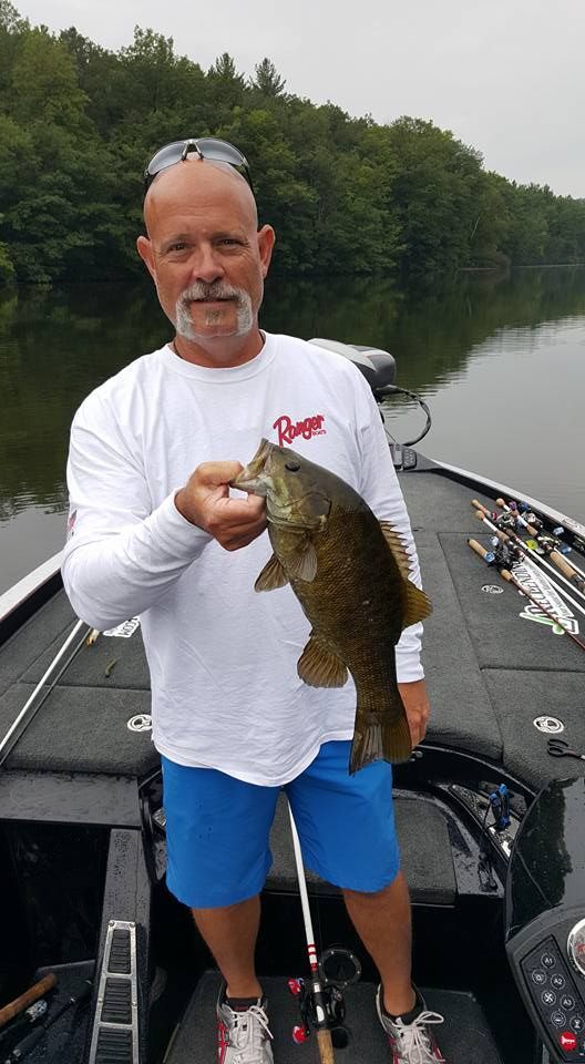 Todd Dryesse holding a nice Bass!
