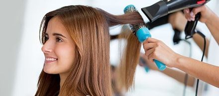 Drying Hair — Hair Stylists in Tamsworth, NSW