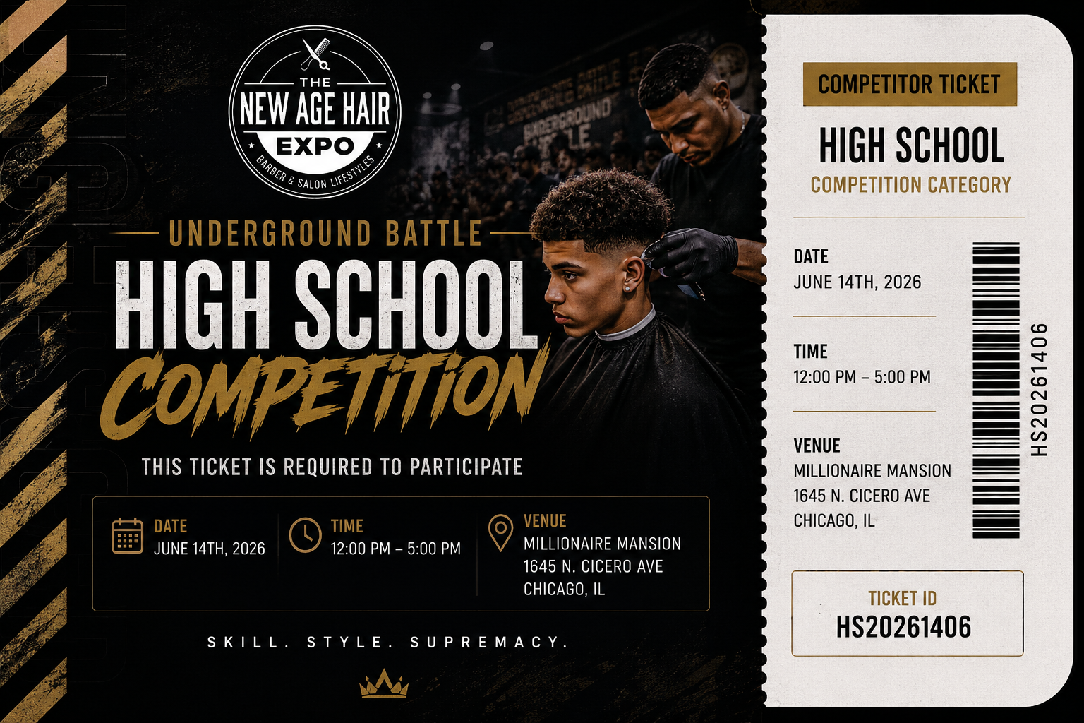 Underground Barber Culture: High School Competition Ticket