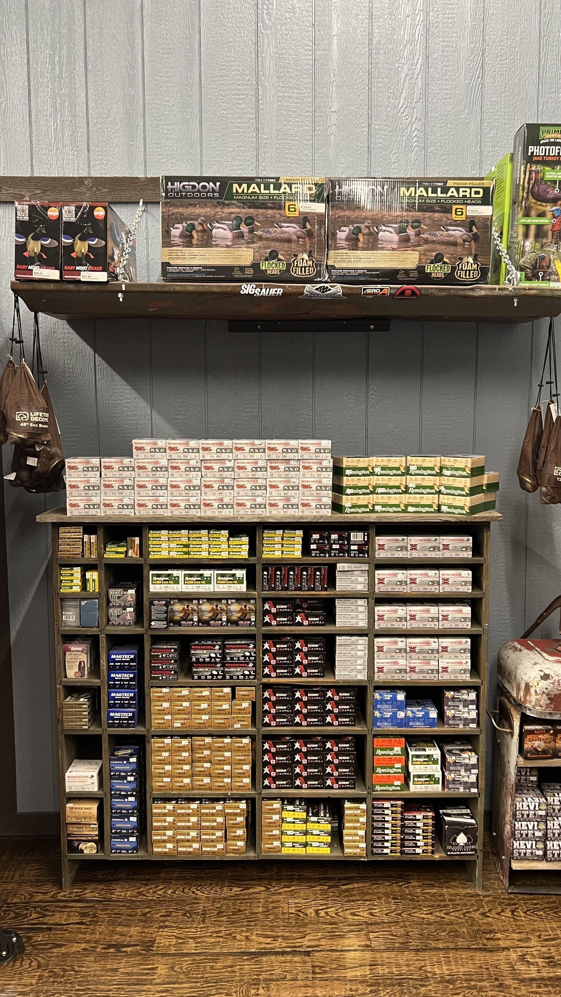 A store filled with lots of fireworks and ammunition.