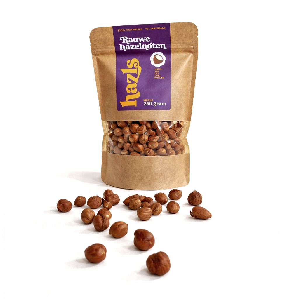 Rauwe hazelnoten 250g.
