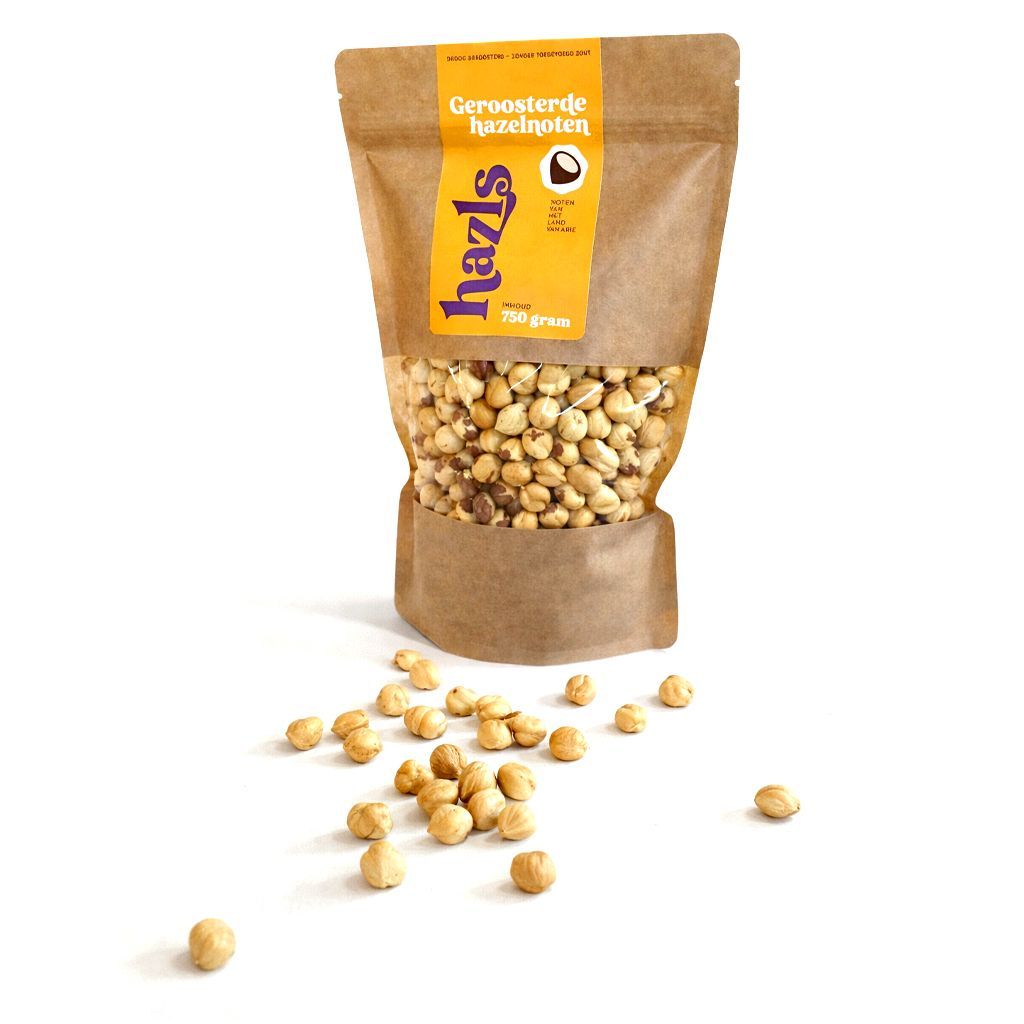 Geroosterde hazelnoten 750g.