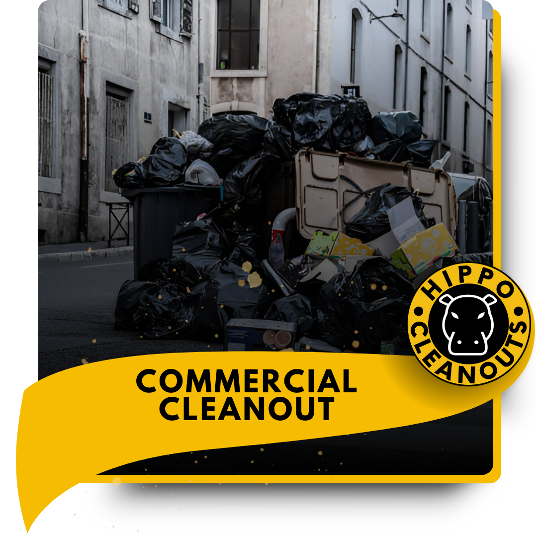 A pile of garbage on the road.