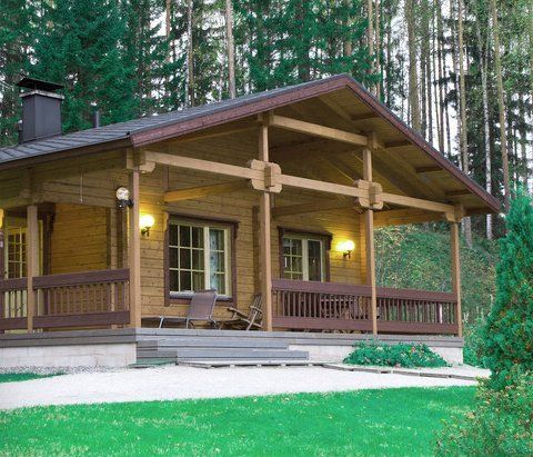  hand-crafted log cabin