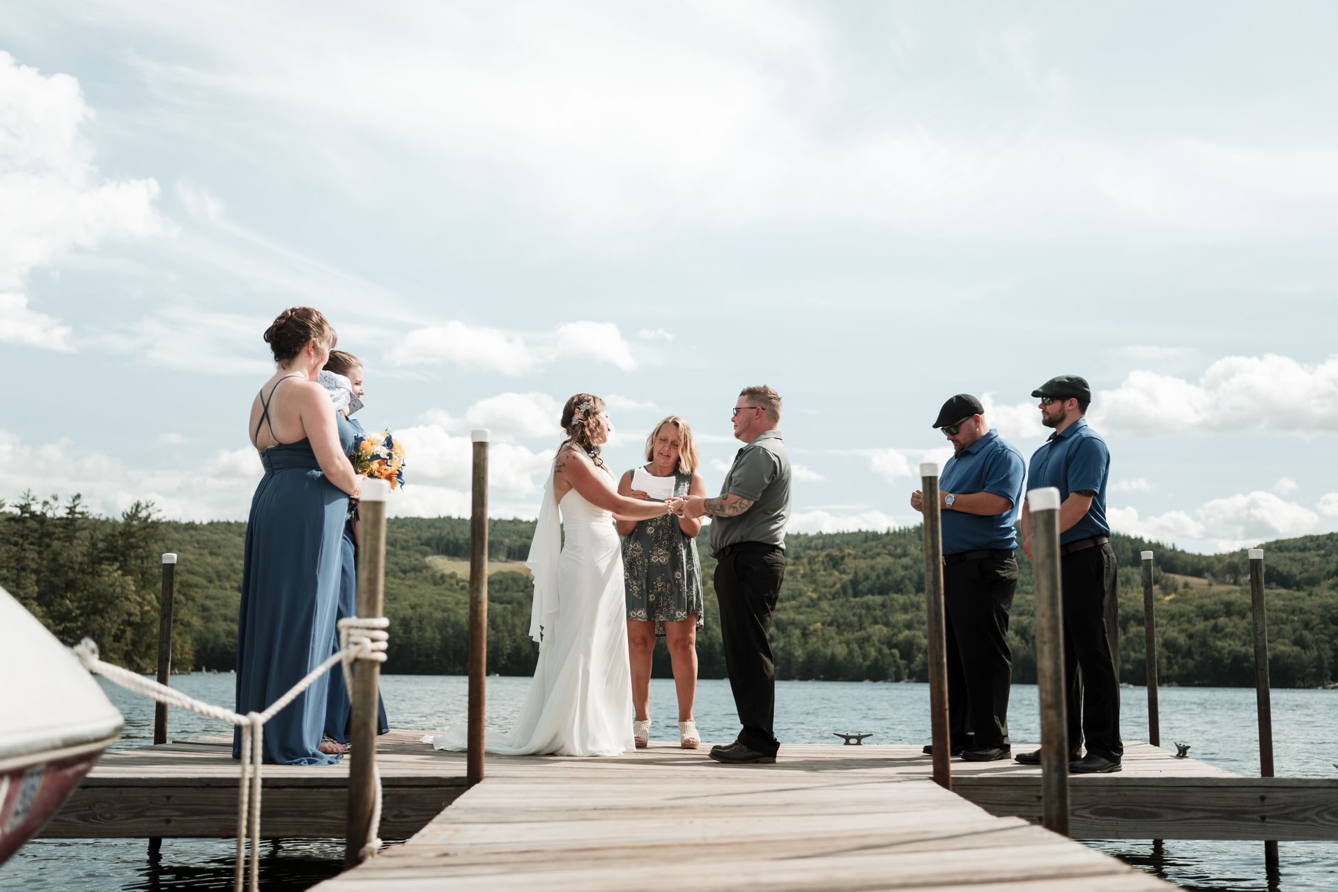 Wedding on the dock