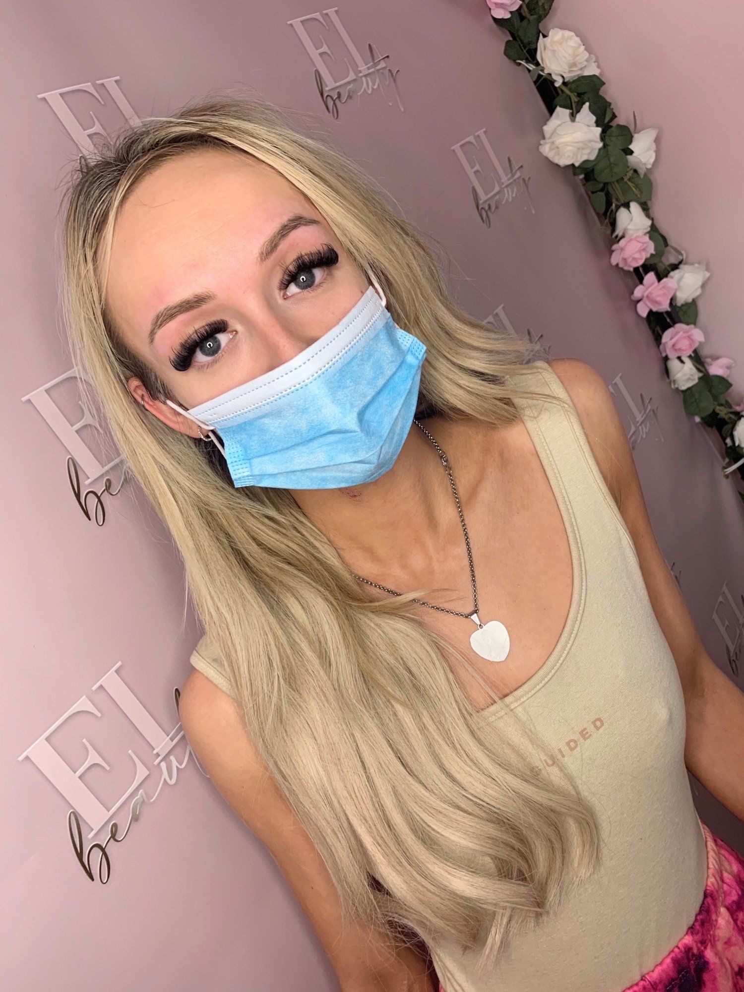 Side-by-side before and after HD brows, January 2020.