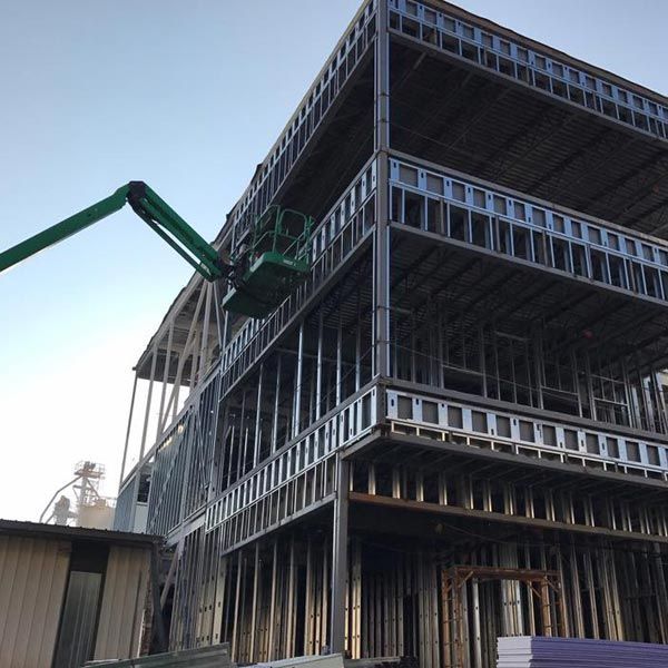 Construction Site with Lifting Machine — Kings Mountain, NC — Coleman Contractors Inc