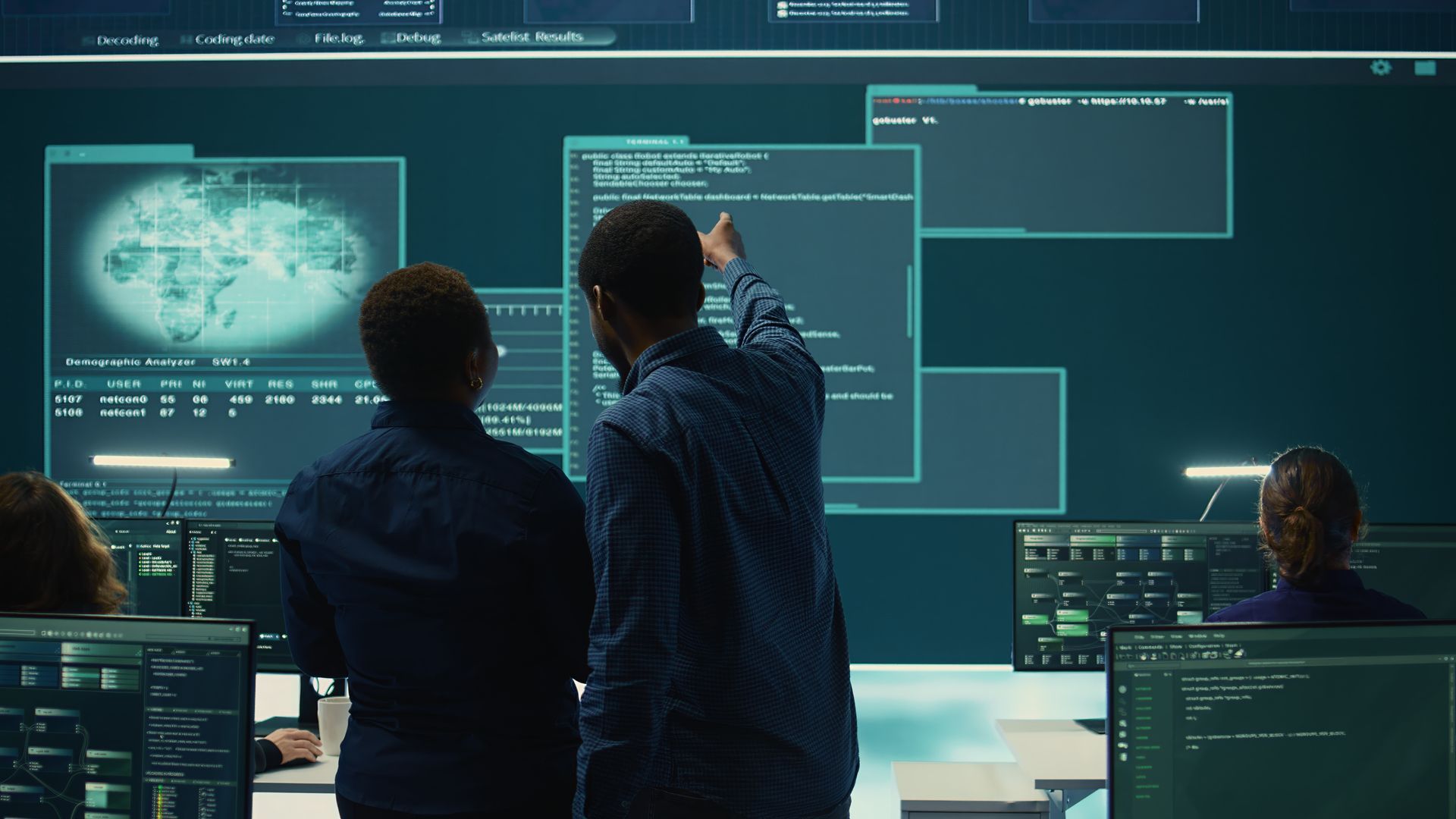 A Group of People Are Looking at a Computer Screen