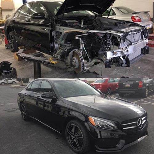 Auto Collision Repairs — Damaged Mazda Car in Camp Hill, PA