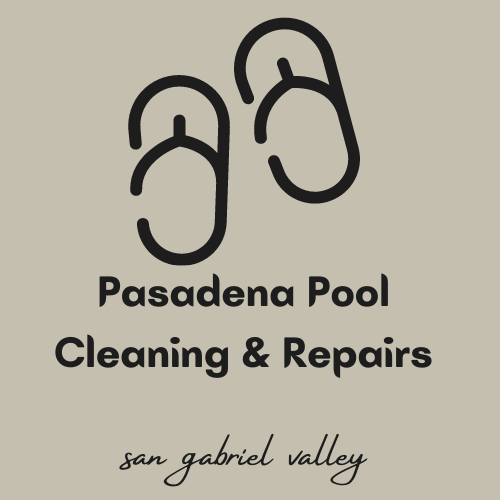 A logo for pasadena pool cleaning and repairs in san gabriel valley