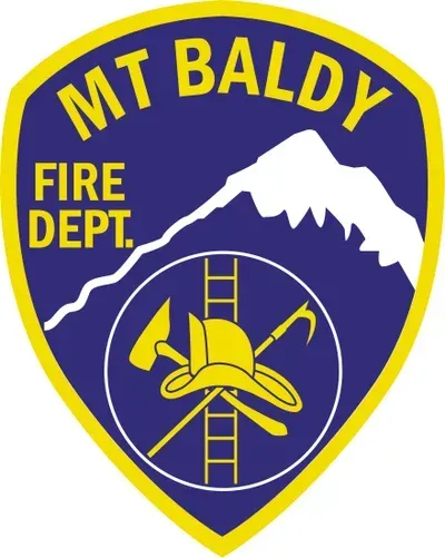 The logo for the mt baldy fire department
