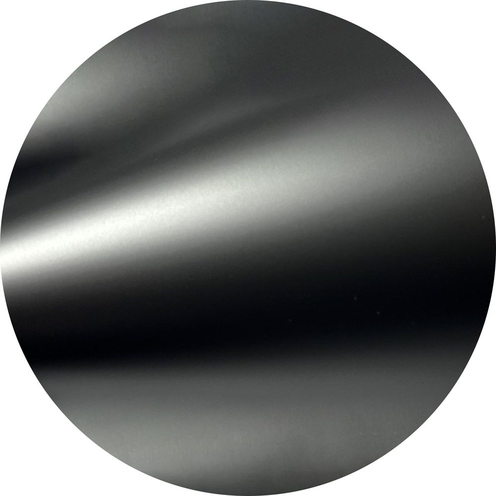 A black circle with a light coming out of it