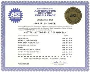 ASE Certification
