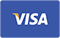 The visa logo is on a blue background.