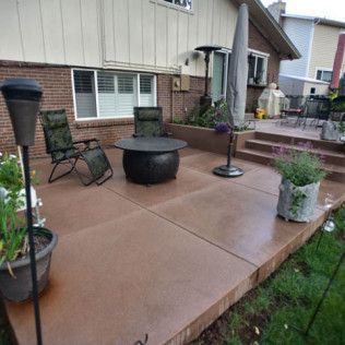 colored and brushed concrete denver co