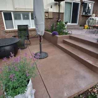colored and brushed concrete denver co