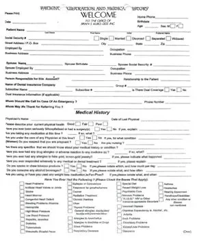 Adult Registration Form — Kamuela, HI — Brian S Kubo, DDS, Inc.
