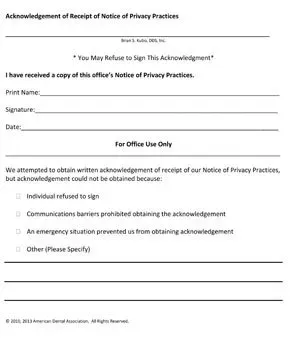 Notice of Privacy Practices — Kamuela, HI — Brian S Kubo, DDS, Inc.