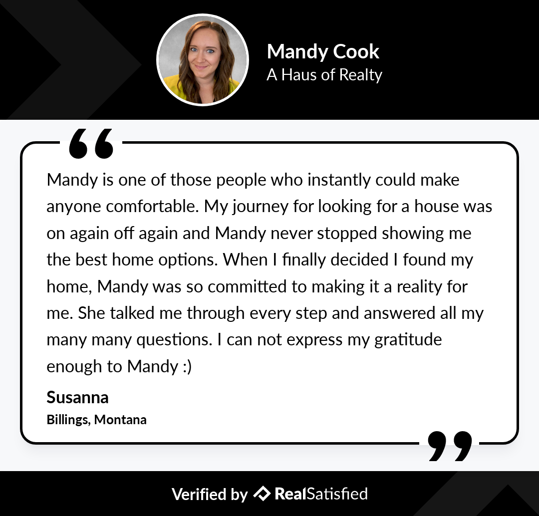 Mandy Cook, A Haus of Realty Client Testimonial
