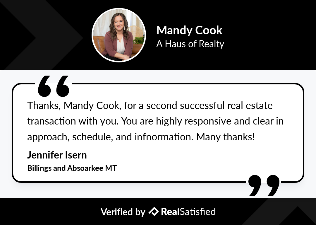 Mandy Cook, A Haus of Realty Client Testimonial