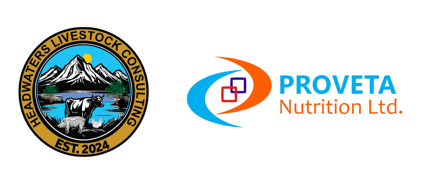 Logos for Headwaters Livestock Consulting and Proveta Nutrition Ltd.