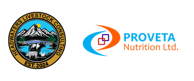 Logos for Headwaters Livestock Consulting and Proveta Nutrition Ltd.